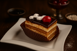 Пирожное медовое с вишней, 60 г