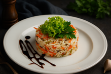 Дикий рис с овощами