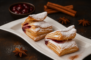 Слойка с вишней и корицей, 30 г