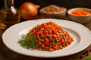 Каша гречневая с овощами