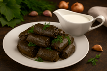 Голубцы с мясом (виноградный лист), отварные