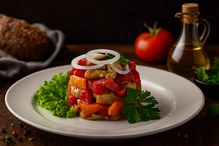 Салат из запеченных овощей, весовое